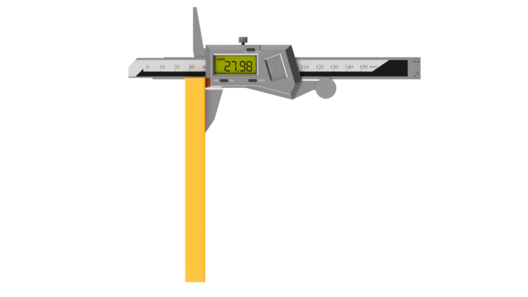 medición perpendicular