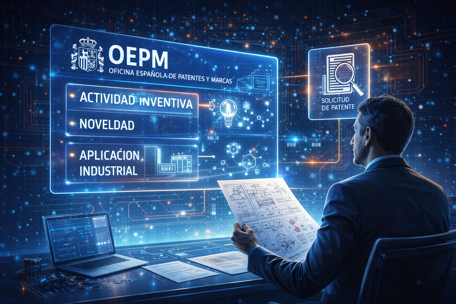 Análisis de una solicitud de patente según los criterios del examinador de la OEPM