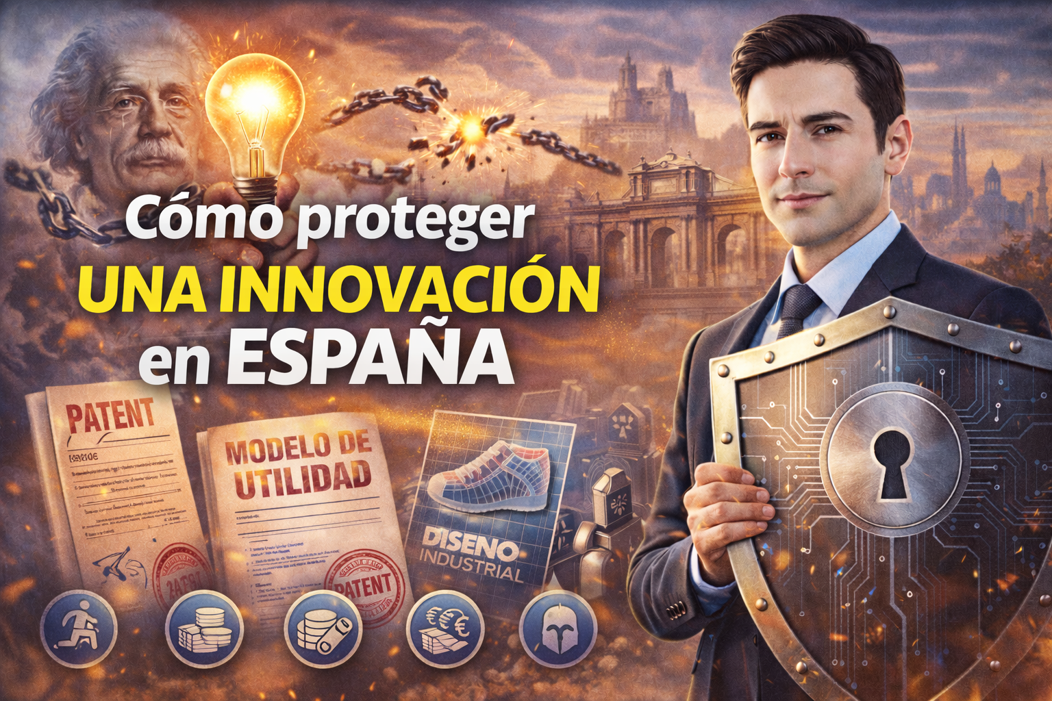 proteger una innovación en España mediante patente modelo de utilidad o diseño industrial