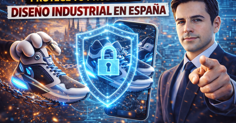 vídeo diseño industrial España proteger la forma de un producto con escudo digital